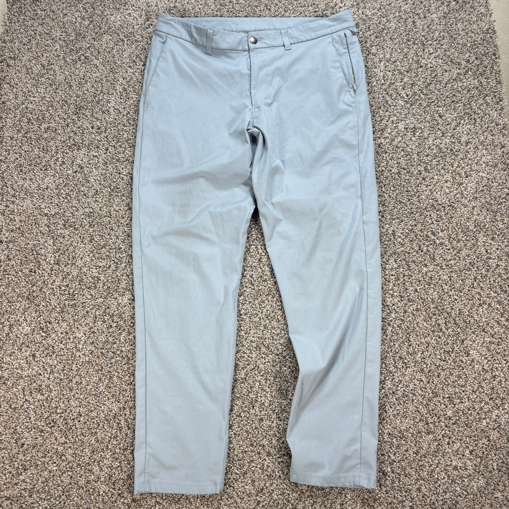 Lululemon Men's 36 Chino Golf Commission Pant Slim Warpstreme Gre LM5975S